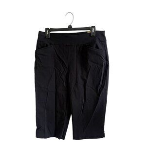 NWT Chico's Perfect Stretch Josie Slim Pedal Classic Rise Black Shorts